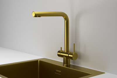 Granula KS-7011, ЗОЛОТО САТИН, СМЕСИТЕЛЬ КУХОННЫЙ