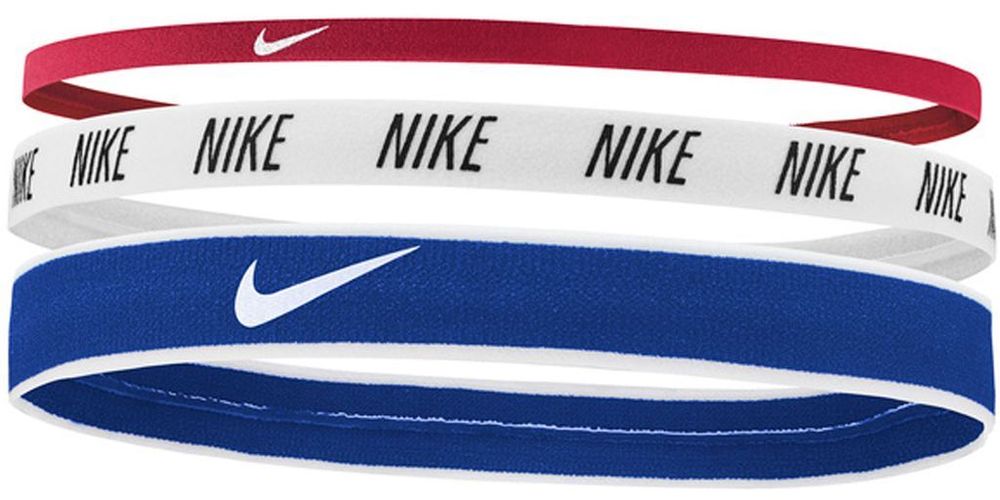 Резинка на голову Nike Mixed Width Headbands 3P - gym red/white/game royal