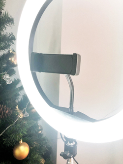 Кольцевая лампа 32 см с пультом