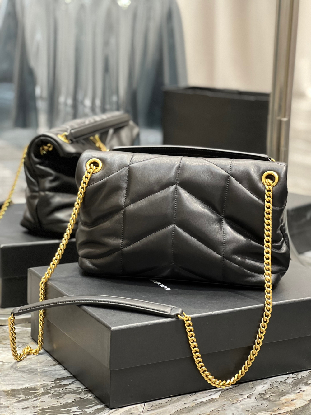 Saint Laurent Loulou Puffer Bag 29 cm