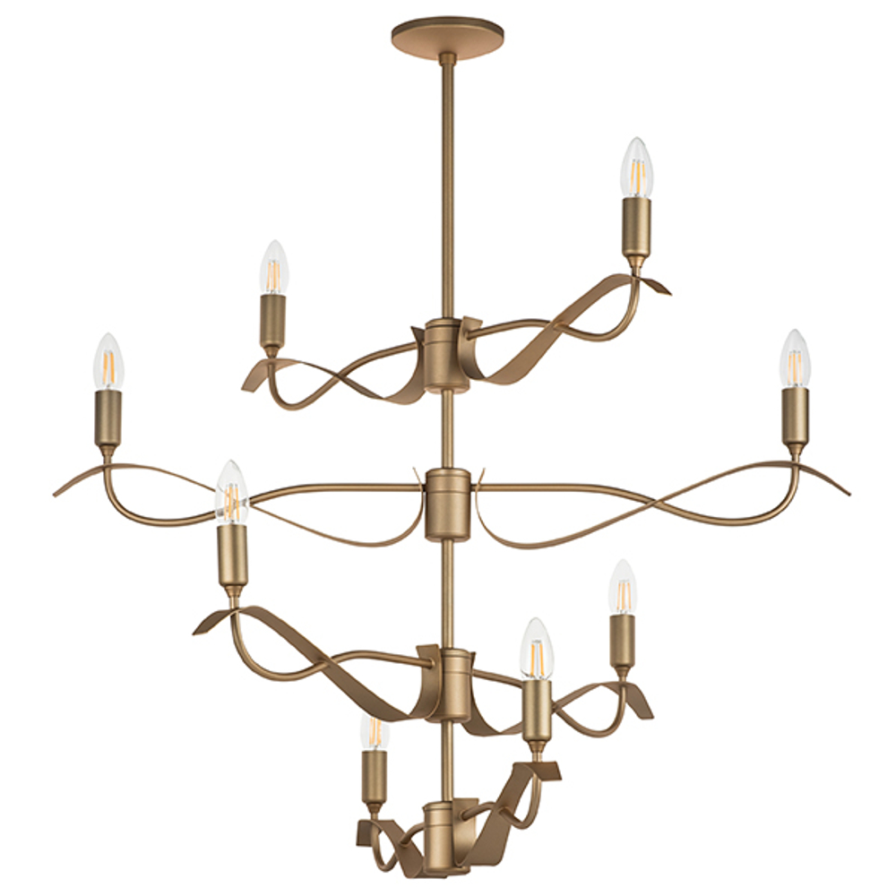 733283 Люстра RAGNO 8х40W E14 ЗОЛОТО