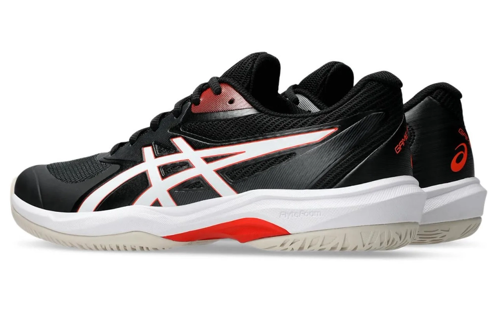 Мужские кроссовки теннисные Asics Game FF - black/cherry tomato