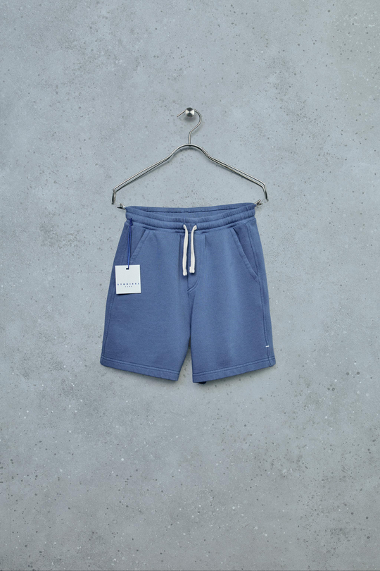 ZARA STORIESZ - ОДНОТОННЫЕ ШОРТЫ ИЗ ФУТЕРА, СТАЛЬНОЙ СИНИЙ