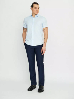 Рубашка с коротким рукавом GROSTYLE TRENDY Slim Fit