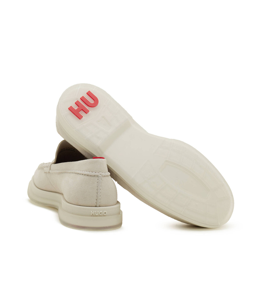 Кожаные мокасины chaol_loaf_sd HUGO - бежевый(50517277)