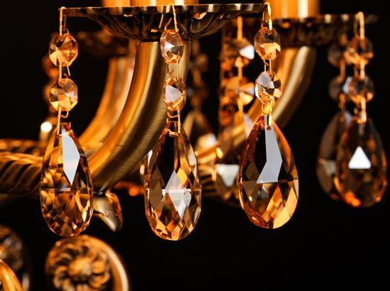 Подвесная люстра Abrasax L.8110-8BR CRISTAL-SHADE