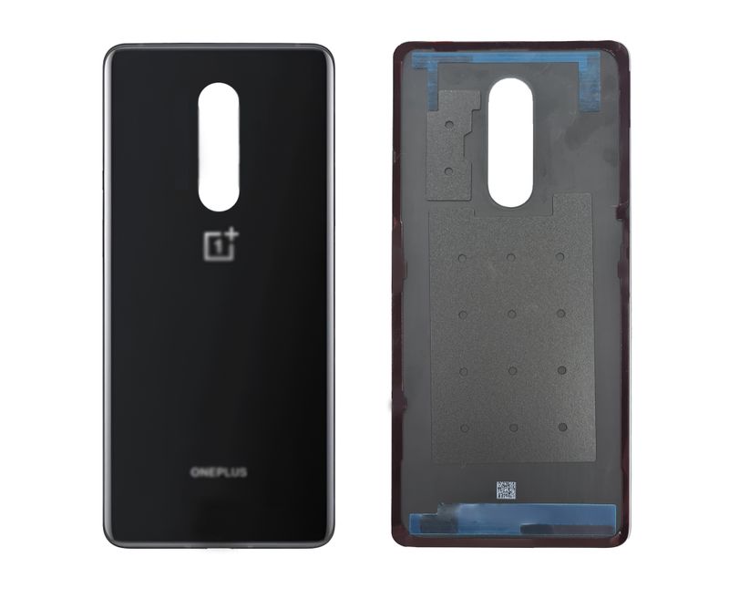 Задняя крышка для OnePlus 8 черная (Onyx Black) без стекла камеры