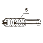 Запчасть №5 для FD301R. Направляющий наконечник в сборе (5.1, 5.2)