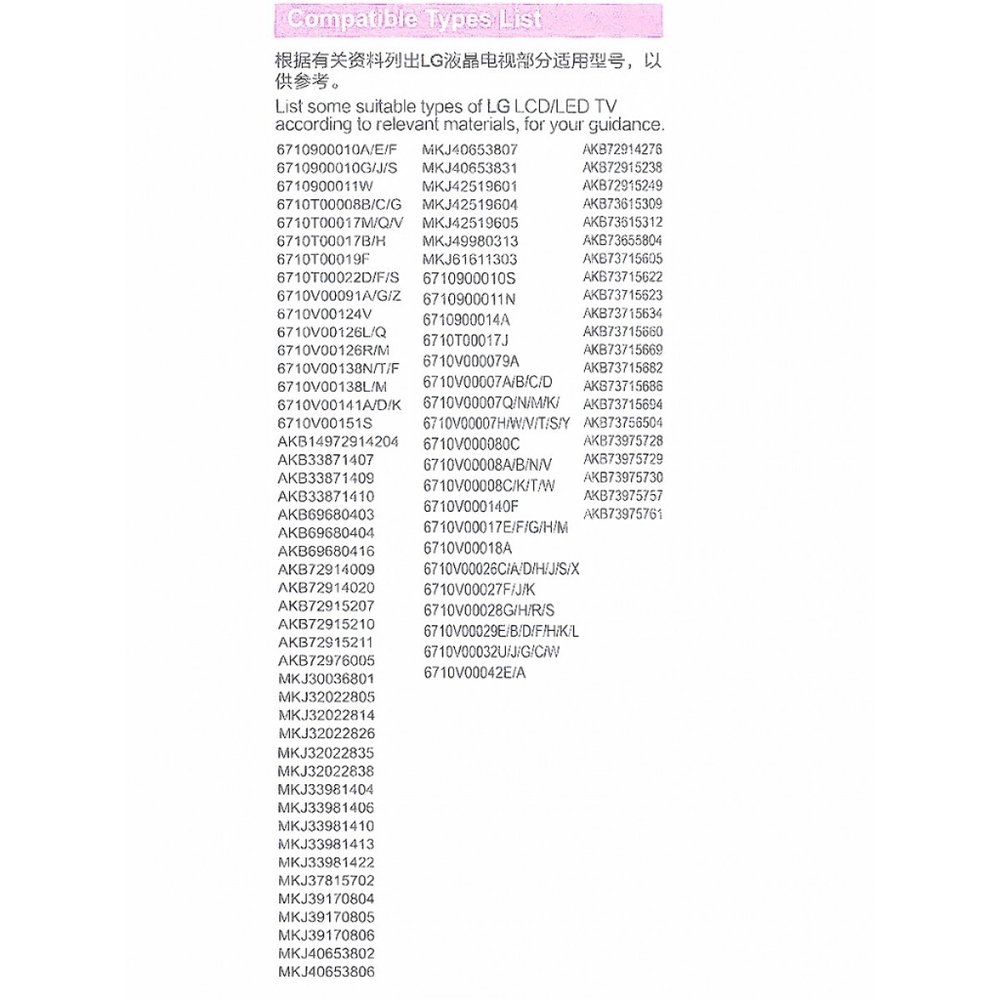 Пульт ДУ для LG AKB74455401