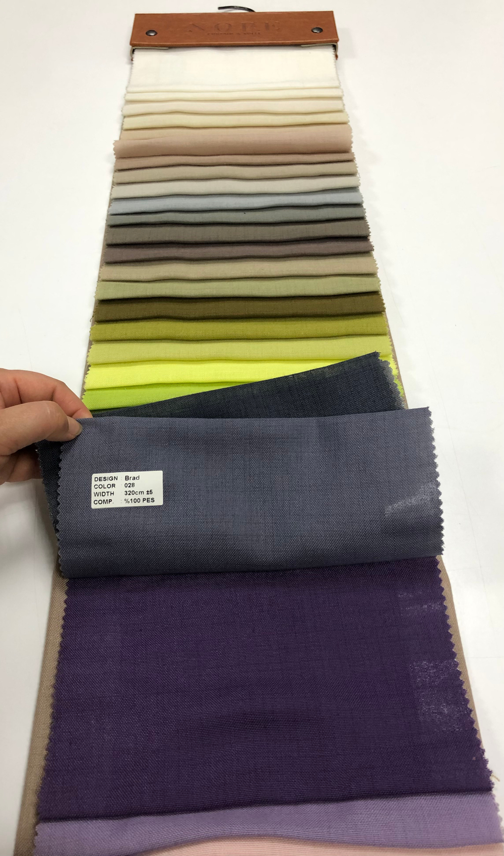 Тюль однотонная под лен Nope арт. Brad