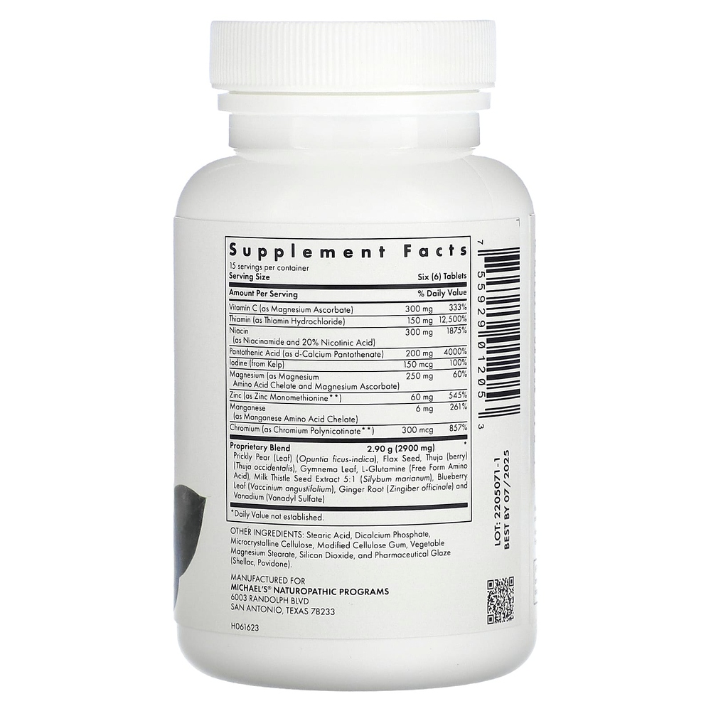 Michael's Health, Факторы метаболизма сахара, 90 вегетарианских таблеток