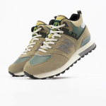 кроссовки New Balance 574 Mid x Stone Island Olive / White Winter