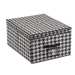 Короб для хранения "Пепита", Д500 Ш400 В250, черно-белый