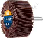 ЗУБР d 60 x 30 мм, P80, на шпильке d 6 мм, Круг шлифовальный лепестковый, Профессионал (36602-080)