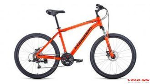 Велосипед FORWARD HARDI 26 2.1 disc (рост 18") оранжевый/черный
