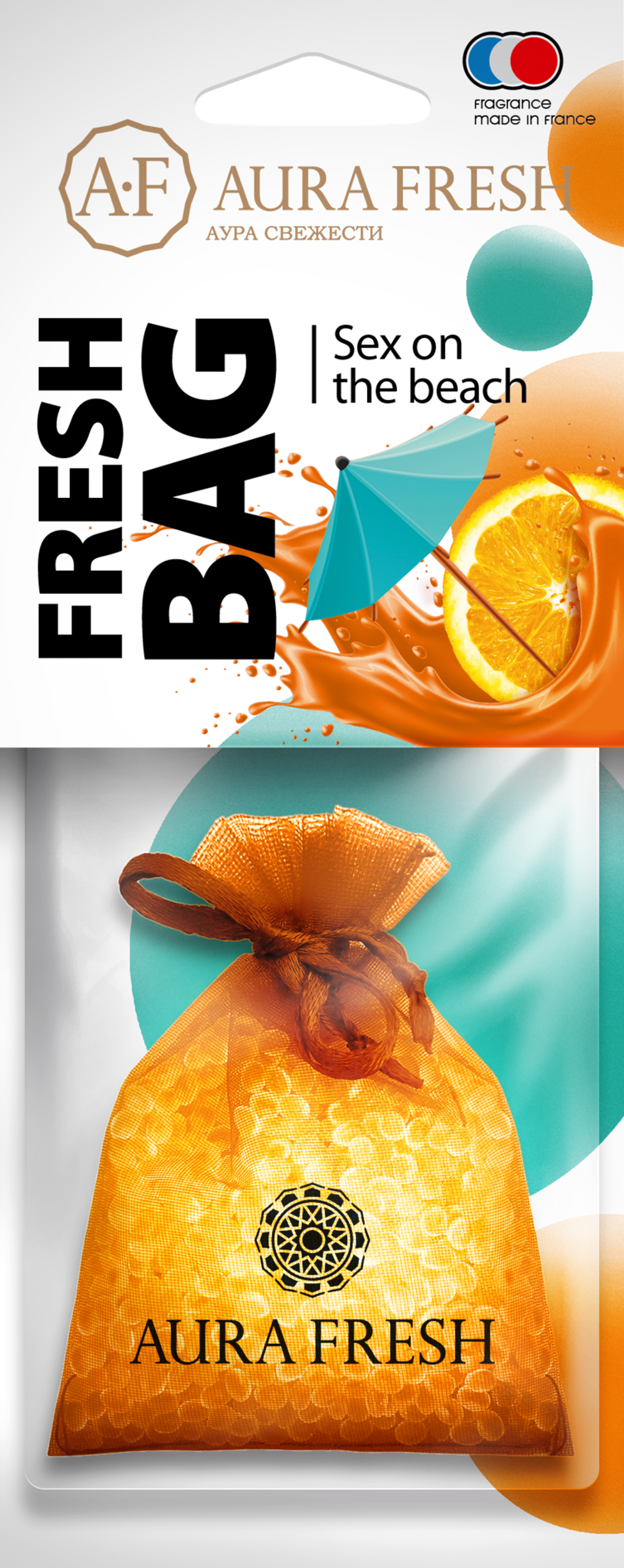 Аром-р AURA FRESH FRESH BAG SEX ON THE BEACH  Ароматизатор воздуха мешочек