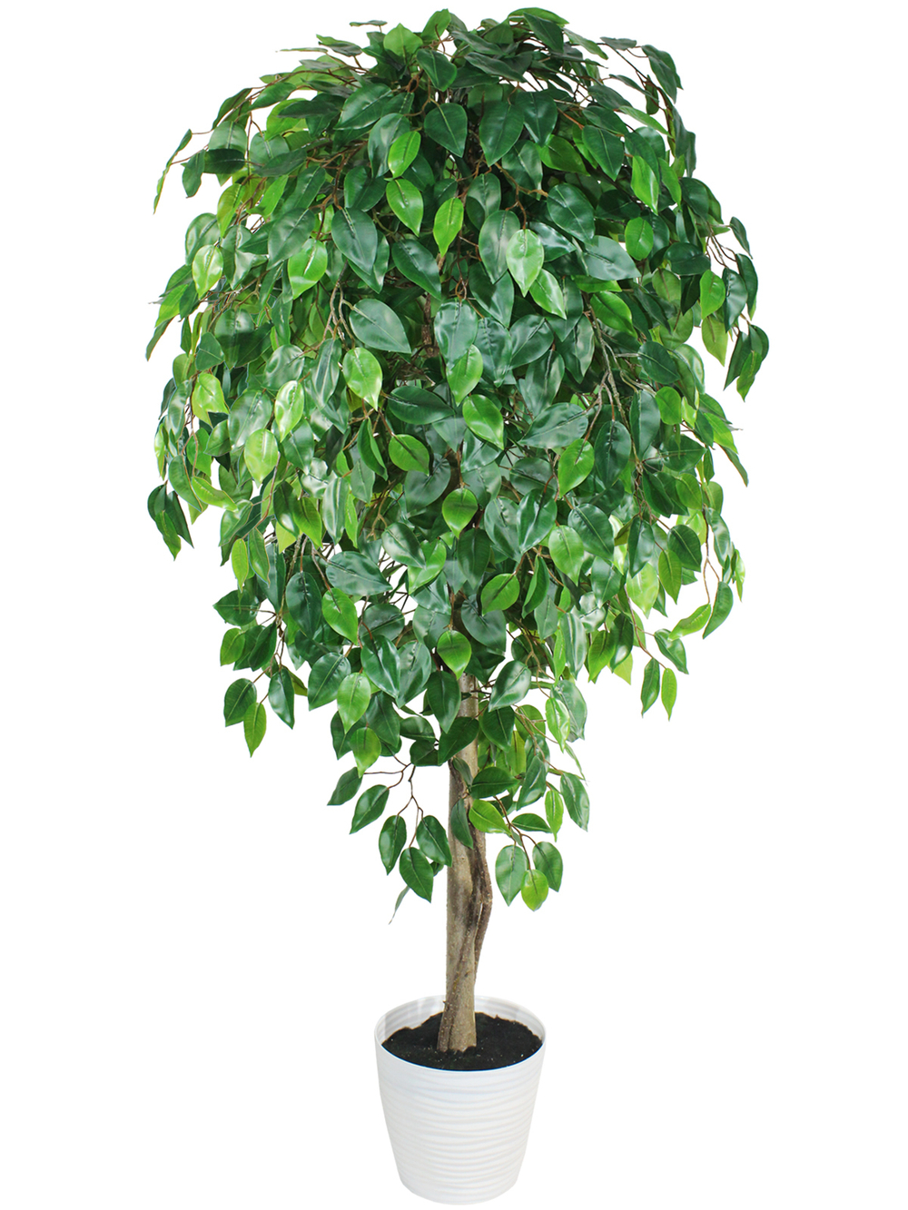Искусственное дерево Фикус зеленый 170см в кашпо