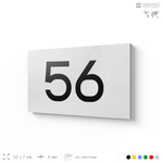 Табличка с номером 56 на дверь квартиры, для офиса, кабинета, аудитории, склада, белая 120х70 мм, Айдентика Технолоджи