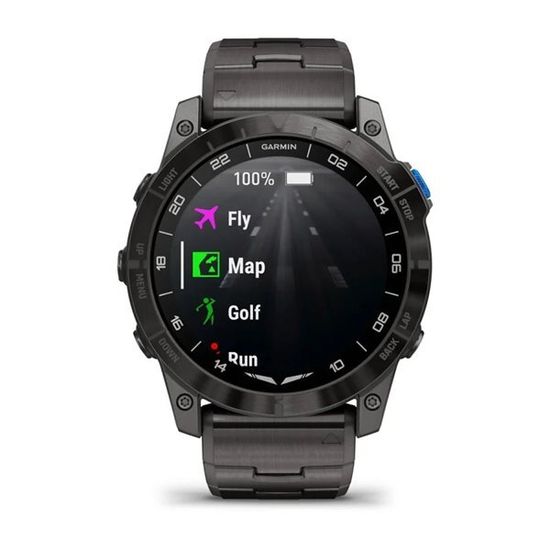 Умные авиационные часы Garmin D2™ Mach 1 Pro с титановым браслетом