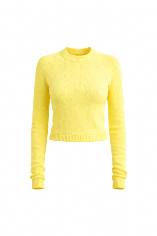 Джемпер из нейлона в желтом цвете