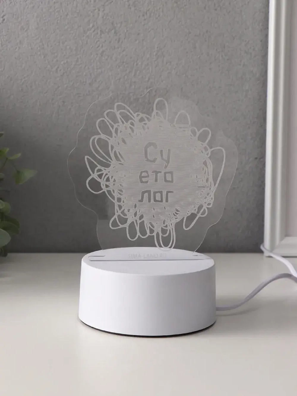 Светильник "Суетолог" LED RGB от сети RISALUX 9,5х13,2х14,6