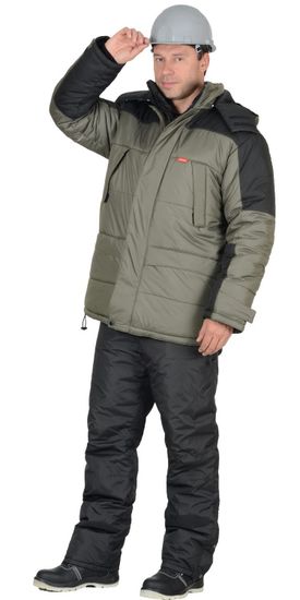 Куртка зимняя "Сириус-Европа" (оливковый/черный)