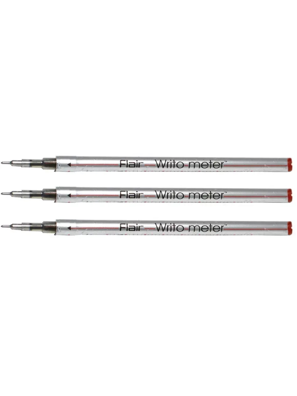 Стержень шариковый "WRITO-METER" 0.5 мм красный, 3 шт