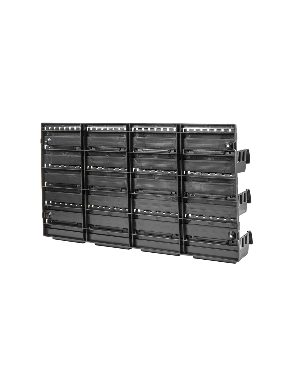 Настенный стеллаж-органайзер для хранения метизов (475х272х15), 48 лотков  (24-100х100х50, 24-160х102х75) Arnezi R7201303