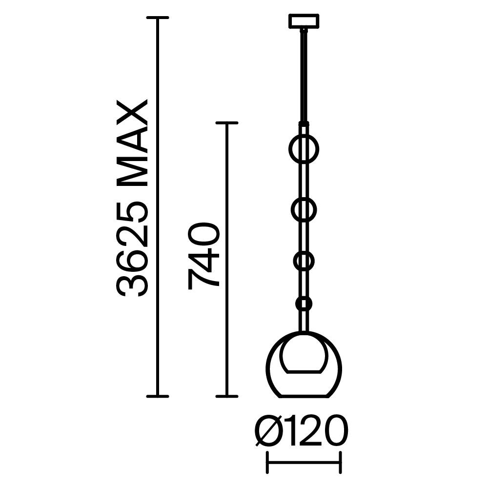 Подвесной светильник Maytoni MOD227PL-01BS
