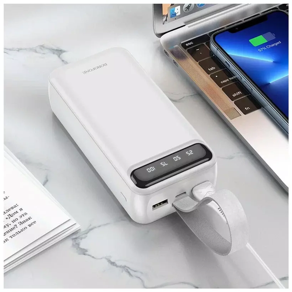 Портативный аккумулятор 30000 mAh BJ14B Borofone white