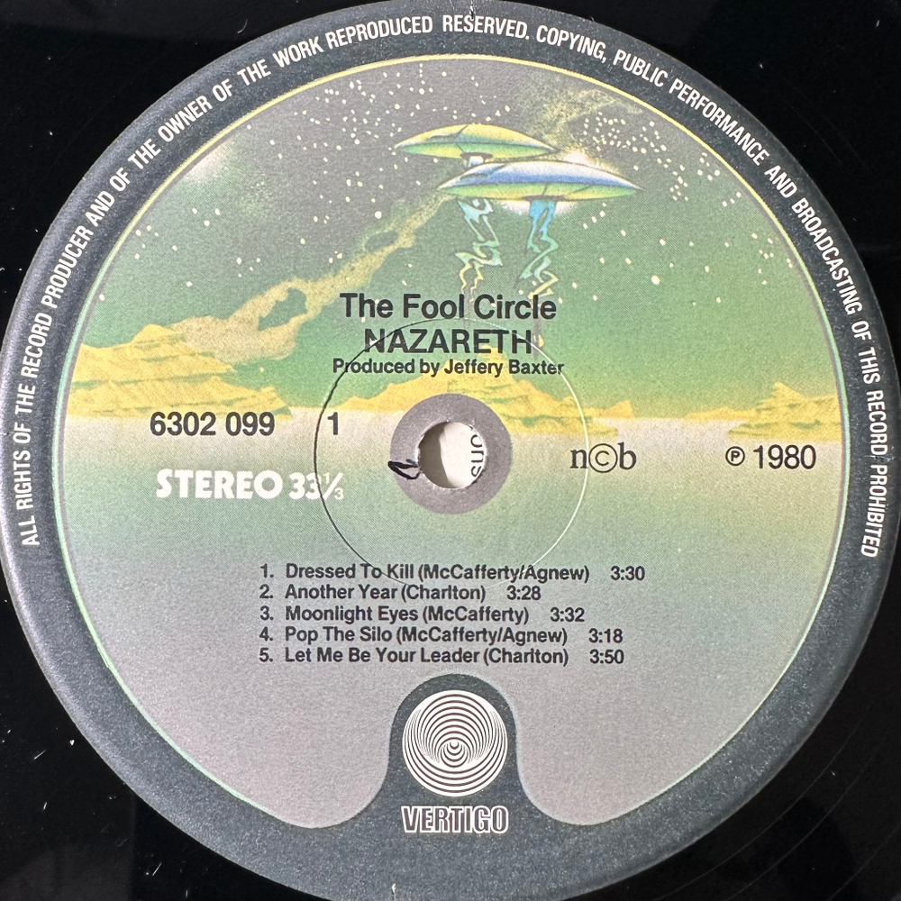 Nazareth – The Fool Circle (Скандинавия 1981г.)