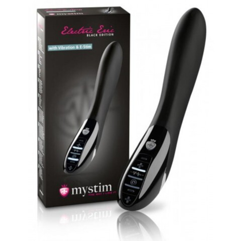MYSTIM Вибратор с электростимуляцией Electric Eric черный выпуск