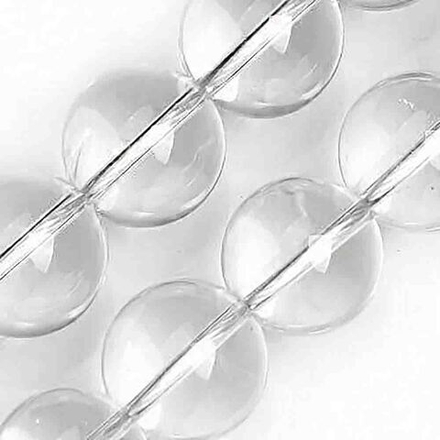 Бусина шар гладкий хрусталь асс.