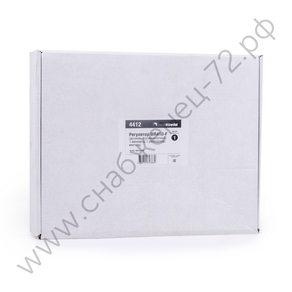 Регулятор FoxWeld  WR410-F (аргоновый/углекислотный, 1 манометр, 1 расходомер, вентиль, пр-во FoxWeld/КНР)