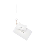 Balenciaga Cash Lanyard Grain Calfskin Card Holder Women"s White