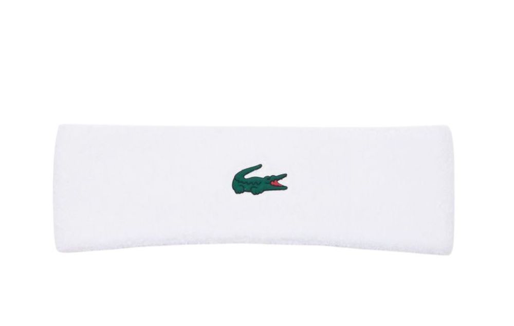 Повязка на голову теннисная Lacoste Jersey Tennis - white
