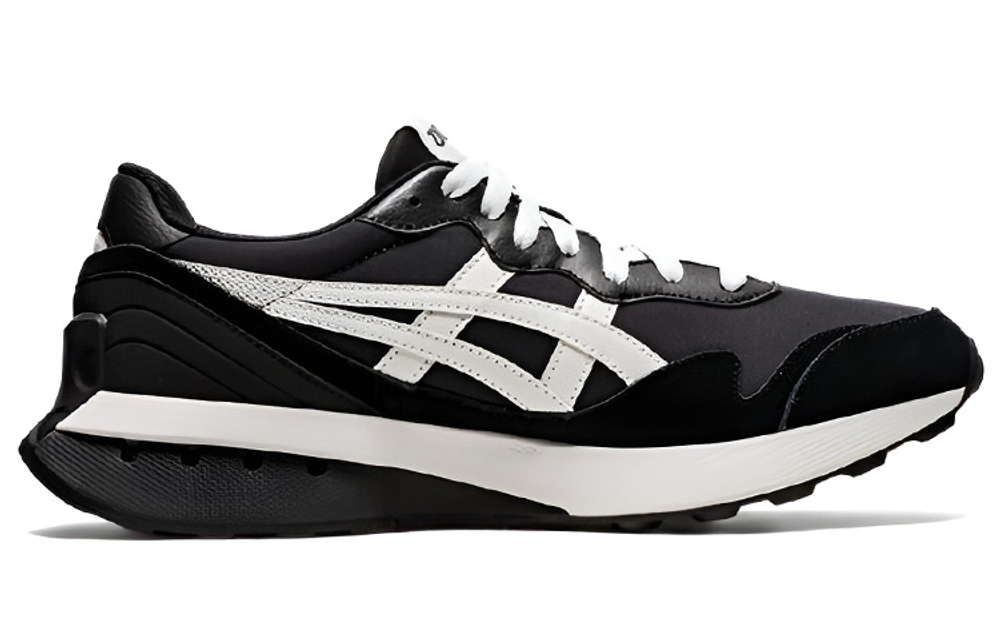 Asics Jogger X81 fashion sports non-slip wear-resistant low-cut casual shoes for men and women in the same style black and white