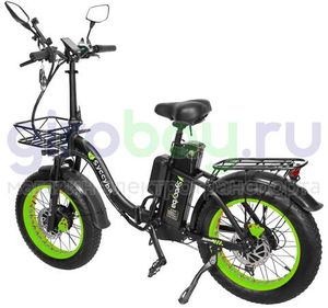 Электровелосипед Syccyba F11 Pro Dual 48V/23Ah (полный привод) - Салатовый обод фото №7