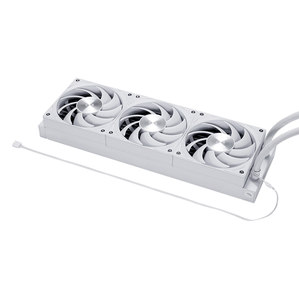 Водяное охлаждение для CPU PCCooler DS360 ARGB Display WH TDP 310W 115X/1200/1700/1851/AM4/AM5 Белый