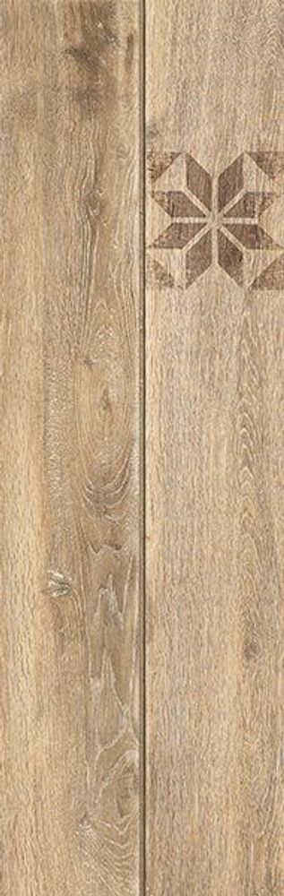 Керамогранит Ornamentwood глаз. декорированный бежевый (C-OW4M013D)