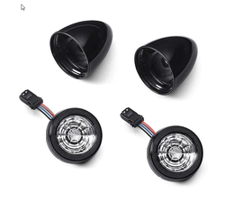 67801152 Указатели поворота задние LED Black-Amber Lens Harley-Davidson