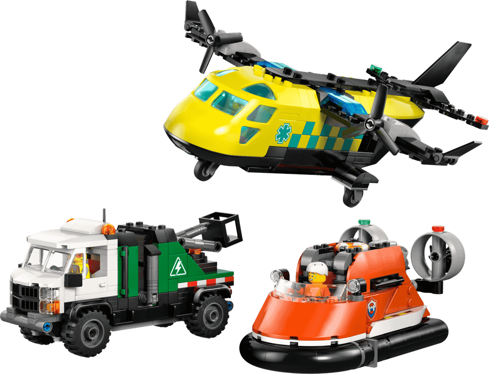 Конструктор LEGO City 60505 Airplane, Service Truck & Hovercraft Remix