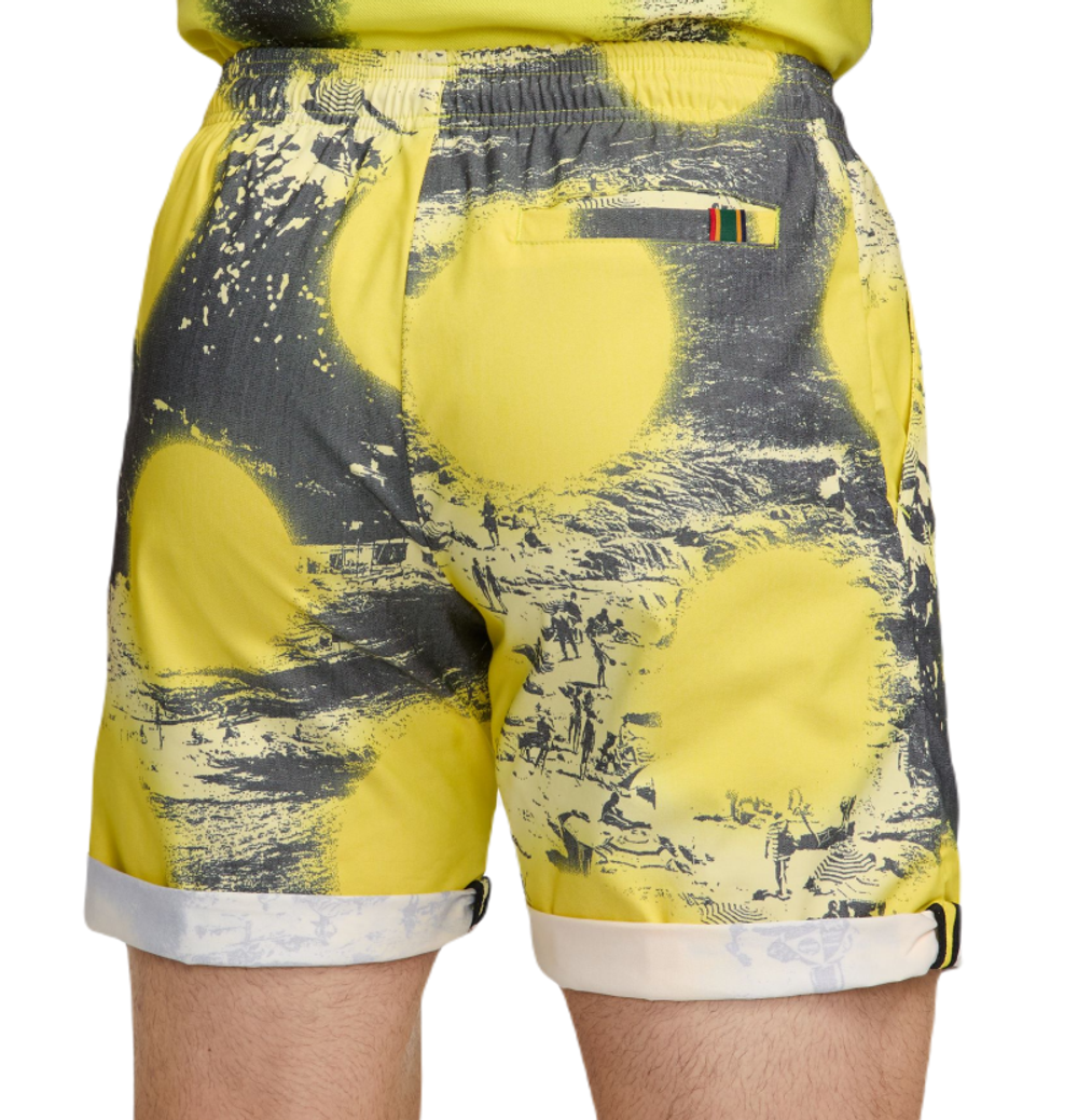 Мужские теннисные шорты Nike Dri-FIT Heritage Print Tennis Shorts - желтый