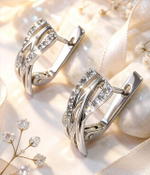 Ювелирные серьги из серебра 925 пробы