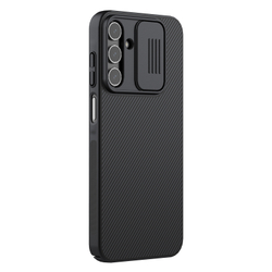 Чехол черного цвета для Samsung Galaxy A15 4G и 5G от Nillkin, серия CamShield Case с защитной шторкой для задней камеры
