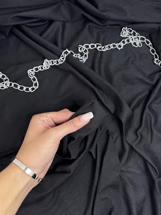 Замша искусственная, черная