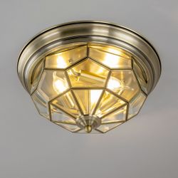 Citilux Витра-1 CL442530 Люстра потолочная витражная Бронза