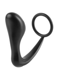 Эрекционное кольцо с анальной пробкой Ass-Gasm Cockring Plug