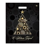 Пакет ПЭ с вырубной ручкой 38х45+3см (60) (Акцент) НГ ламинация Тико (х50/500)