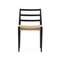 Стул Analy из массива дуба с черной отделкой и сиденьем из 100% веревки